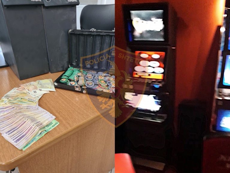 Sekuestrohen 4 makineri për lojëra fati dhe një shumë e konsiderueshme parash në një lokal në Tiranë