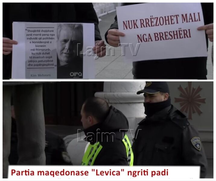 (VIDEO) Kim Mehmeti në prokurorinë e Shkupit, rinia i del në mbrojtje