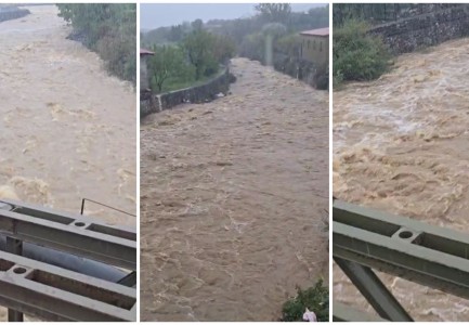 Moti i keq, pamjet nga Vau i Dejës! Uji hyn në disa banesa, lumi Glinë rrezikon daljen nga shtrati