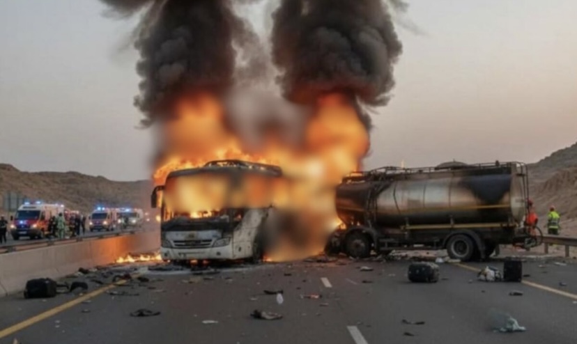 Digjet autobusi në rrugën nga Meka në Medinë, vdesin 45 persona që kishin shkuar për të bërë Umra-n