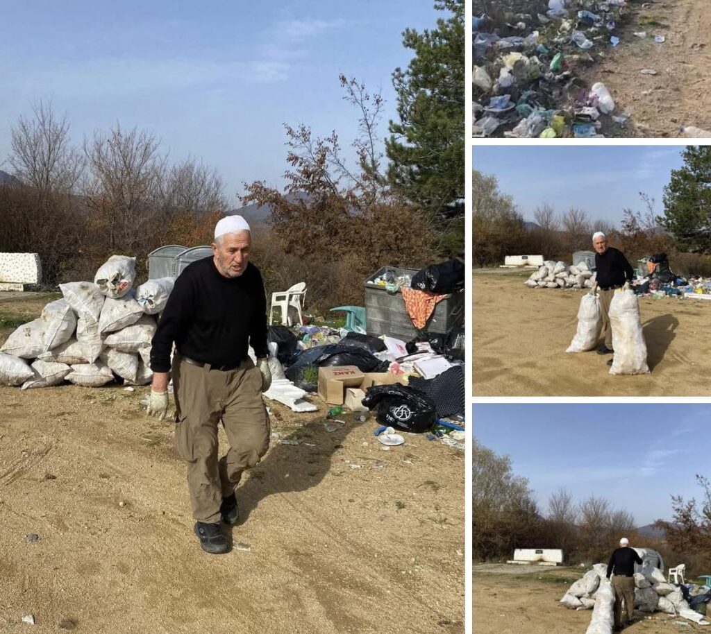Haxhi Jusufi erdhi nga Zvicra, për 2 ditë e pastroi shetitoren mbi Sllupçan – Shembull që duhet të ndiqet!