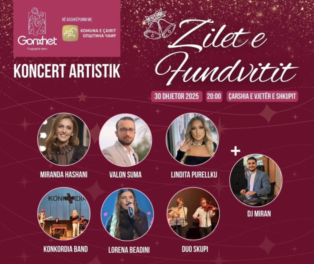 Koncert festiv në Sheshin Skënderbeu