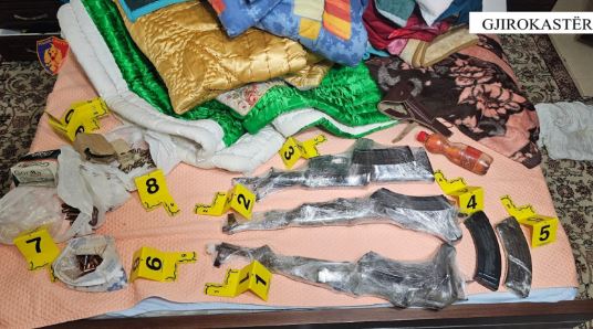 EMRAT/ Kontrollet në shtëpinë e Dhimitër Mecit, policia njoftim zyrtar: U gjetën kallashnikovë dhe qindra fishekë! Ja kush janë bashkëpunëtorët e 45-vjeçarit