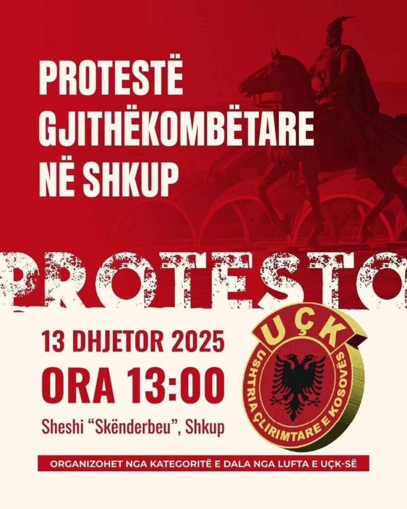 Lista e pavarur “Për Shqiptarët e Kumanovës” i bashkohet Protestës Gjithëkombëtare në Shkup
