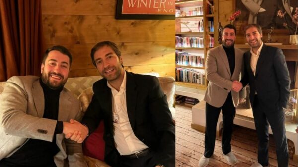 Fatmir Hysenbelliu takon Mathieu Flamini në Davos. Ish-sportisti më i pasur në botë me 20 bilionë $, falë sipërmarrjes së tij të suksesshme