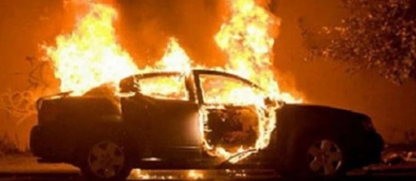 Digjet një veturë në Gostivar, nuk ka persona të lënduar