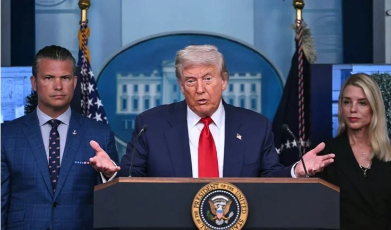 Trump për Iranin  Ne dërguam një flotë të madhe  shkatërruam programin e tyre bërthamor dhe mund të sulmojmë përsëri