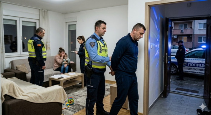 Gostivar: Arrestohet një 39-vjeçar pasi sulmoi fizikisht bashkëshorten e tij