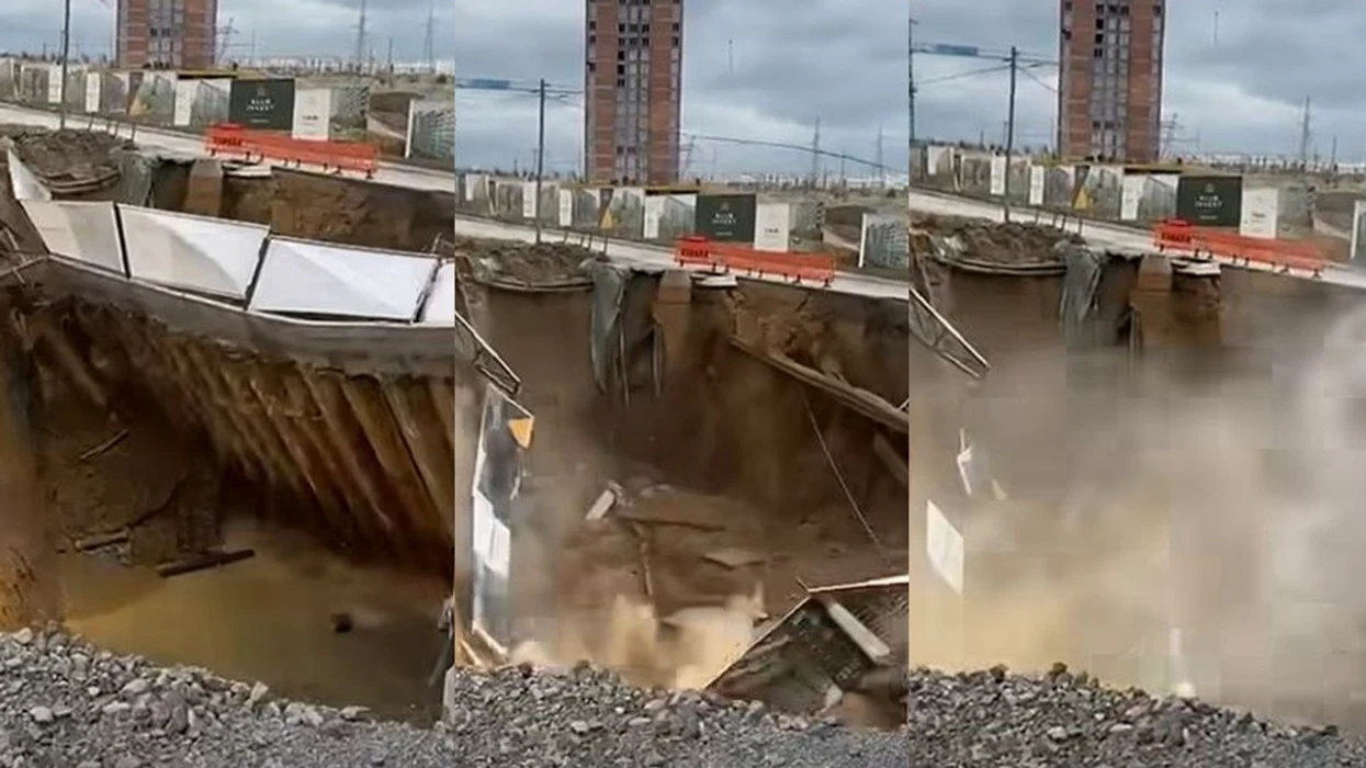 Video teksa shembet një pjesë e rrugës në Prishtinë   ndërpritet furnizimi me ujë në disa lagje