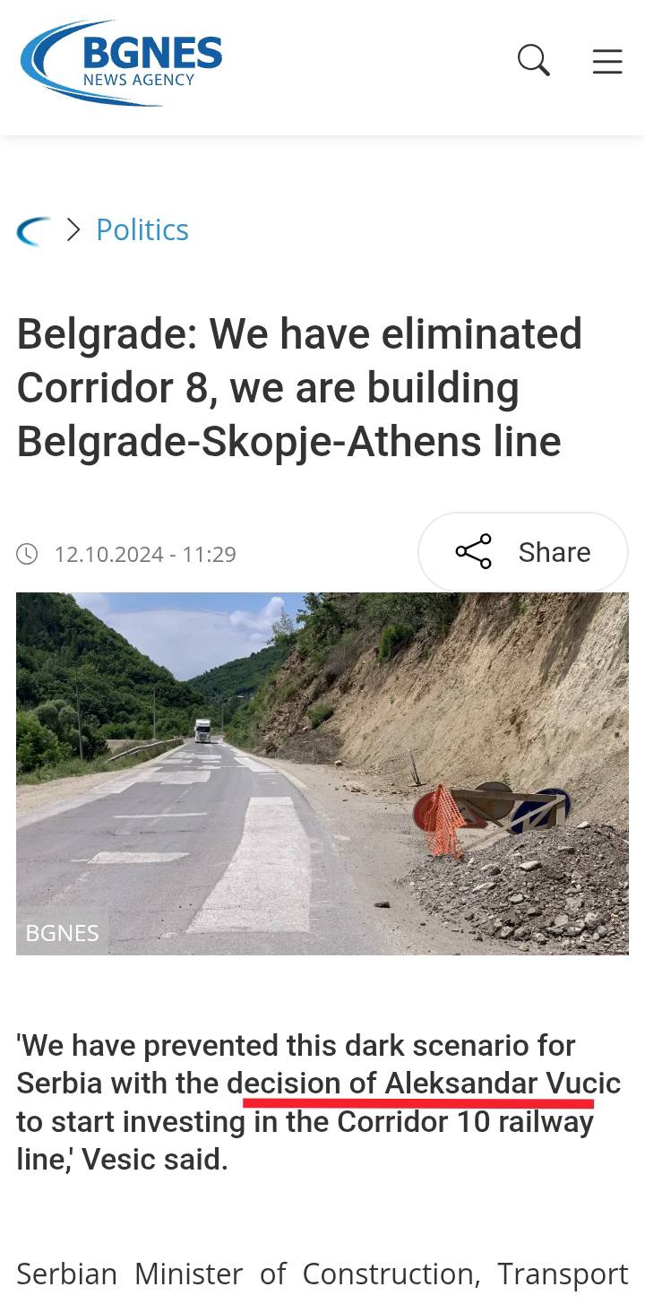 SKANDAL  Bllokimi dhe devijimi i Korridorit 8 u bë me urdhër të Vuçiçit  e konfirmon vetë ministri i Sërbisë