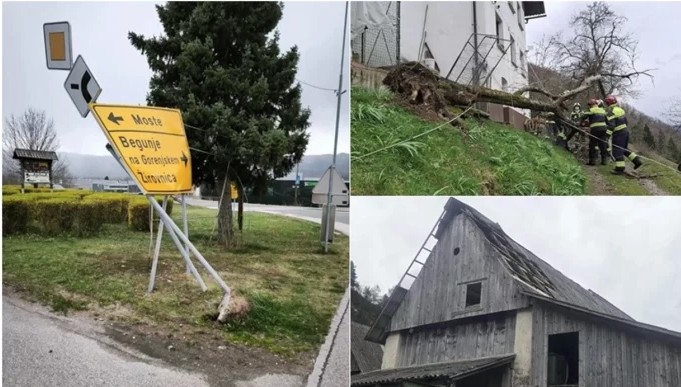 Një stuhi goditi Slloveninë – erëra me shpejtësi mbi 100 km/orë, mijëra njerëz mbetën pa energji elektrike