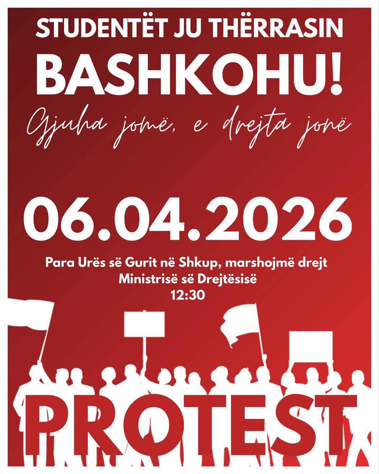 Lista e pavarur  Për Shqiptarët e Kumanovës  në mbështetje të protestës studentore të 6 prillit