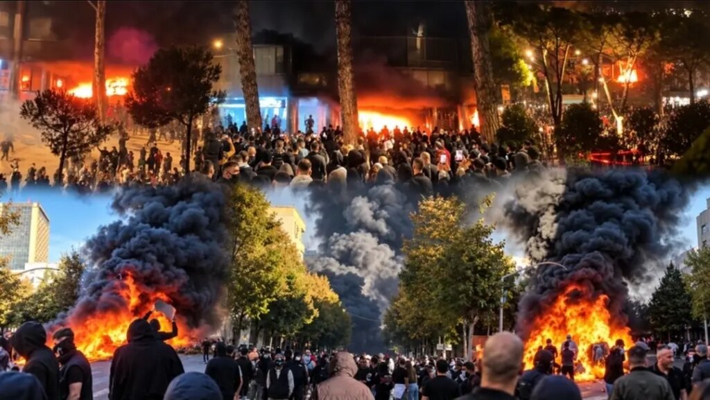 Dhunë në protestë: Policia apelon për qetësi dhe distancim nga aktet e dhunshme